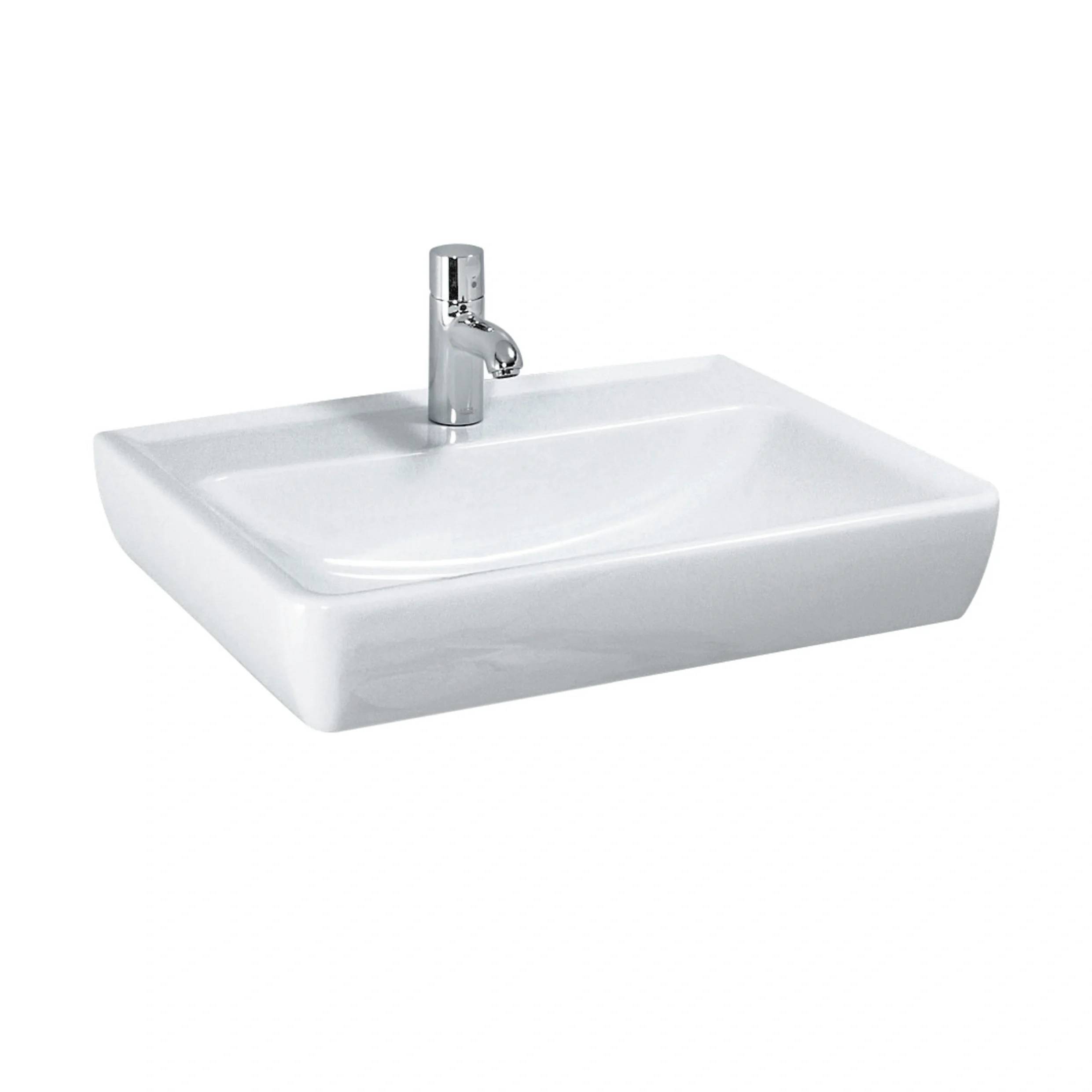 Laufen LF Pro WT, 81895.2, 1 Hahnloch, ohne Überlauf, Überlauf-Kanal unten geschlossen, 600x480, weiß, 1 Stk.