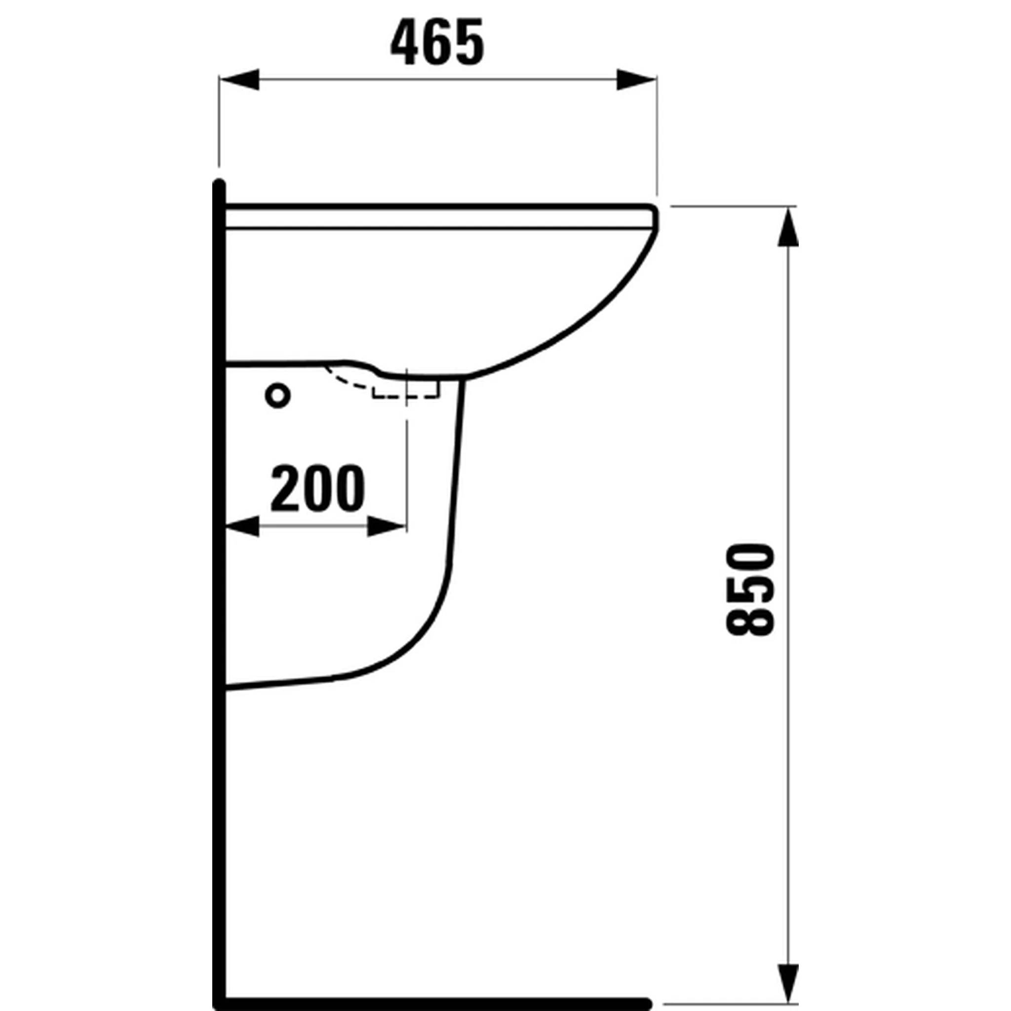 Laufen LF Object WT, 81106.4, 1HL, m.ÜL, 600x465, weiß, 1 Stk.