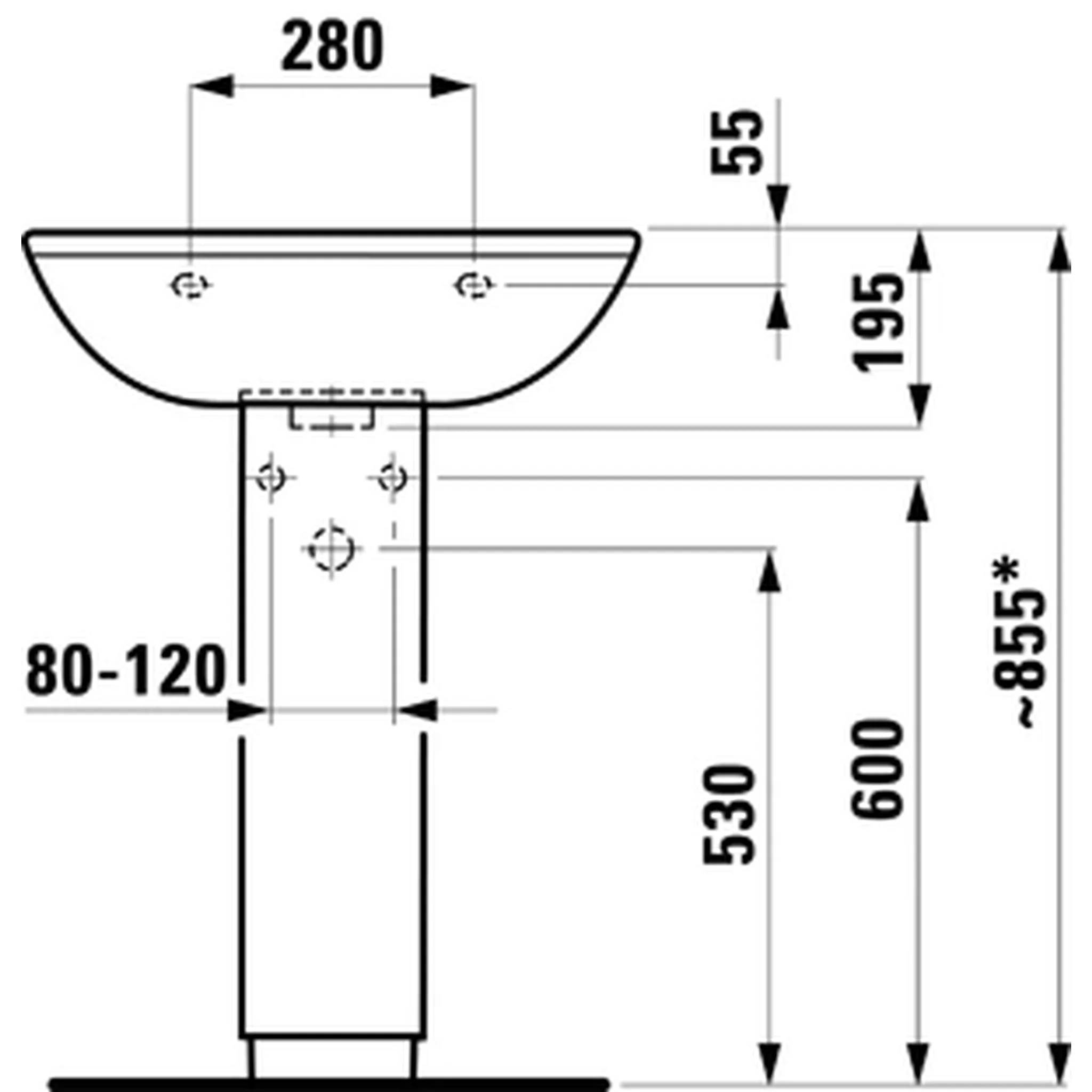 Laufen LF Object WT, 81106.4, 1HL, m.ÜL, 600x465, weiß, 1 Stk.