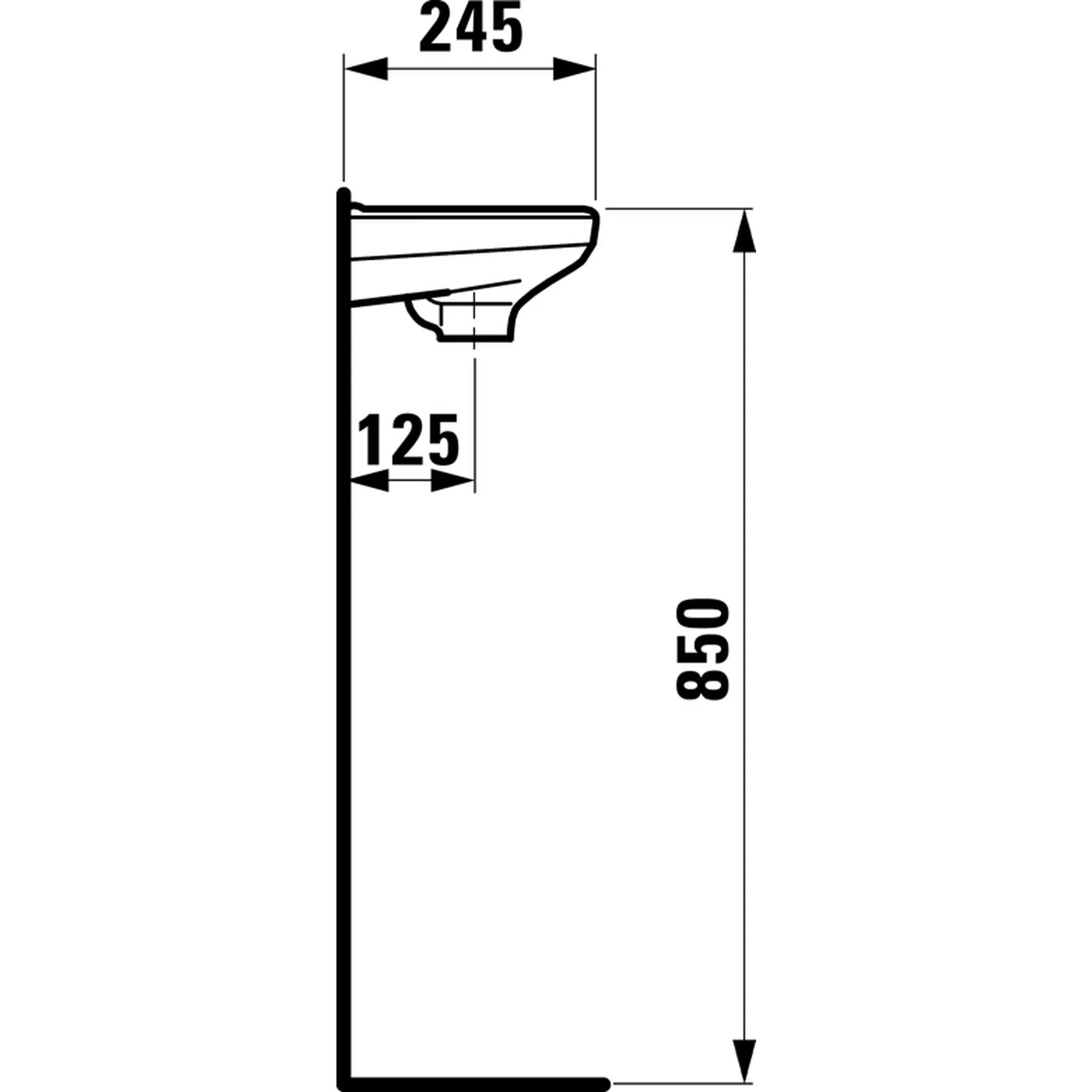 Laufen TRAISEN, 811932, Handwaschbecken, Sanitärkeramik, weiß, 360X245, 1 Stk.
