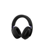 Ein Paar schwarze Over-Ear-Kopfhörer mit schlankem Design.