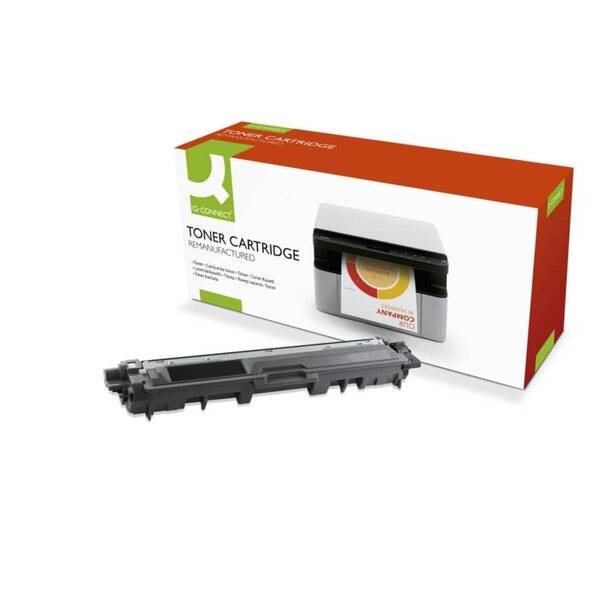 Produktfoto einer wiederaufbereiteten Tonerpatrone vor ihrer Einzelhandelsverpackung mit der Kennzeichnung „TONERPATRONE