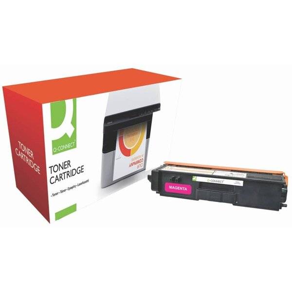 Magentatomerkassette neben ihrer Einzelhandelsverpackung gezeigt, gekennzeichnet mit „TONER CARTRIDGE
