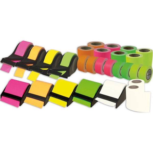 Haftnotiz Rolle Dispenser - 27 tlg. sortiert.
