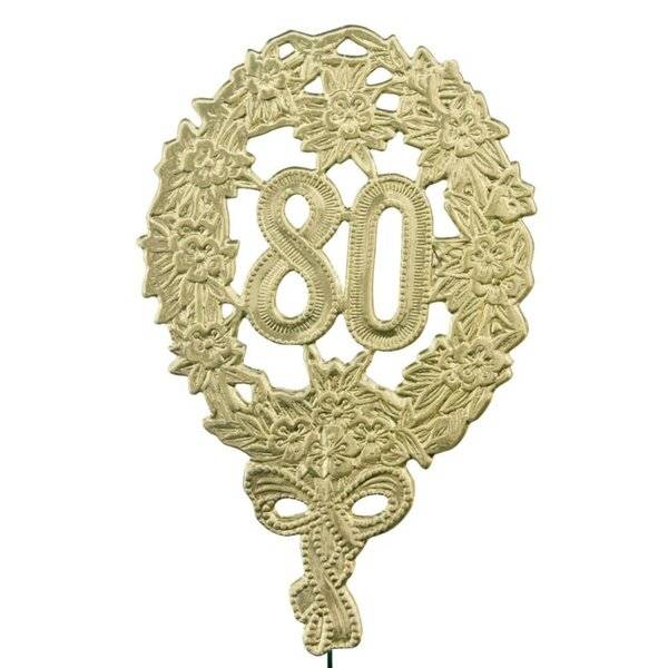 Jubiläumszahl 80 gold.