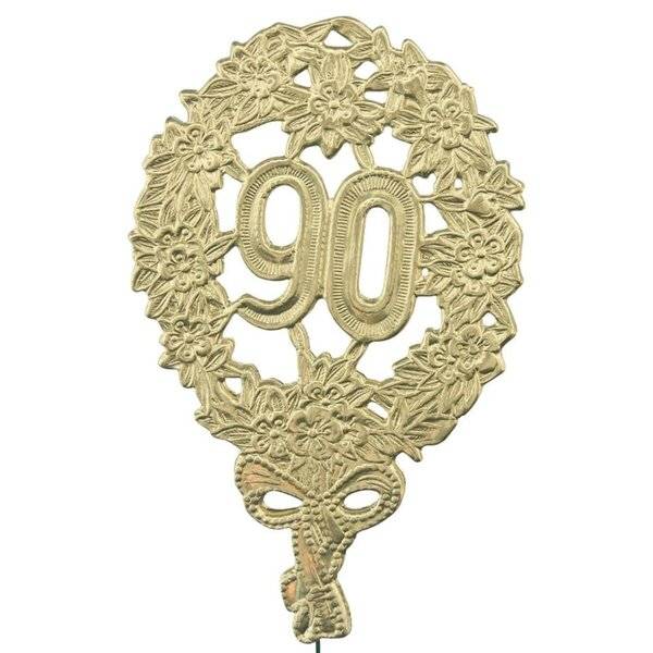 Jubiläumszahl 90 gold.
