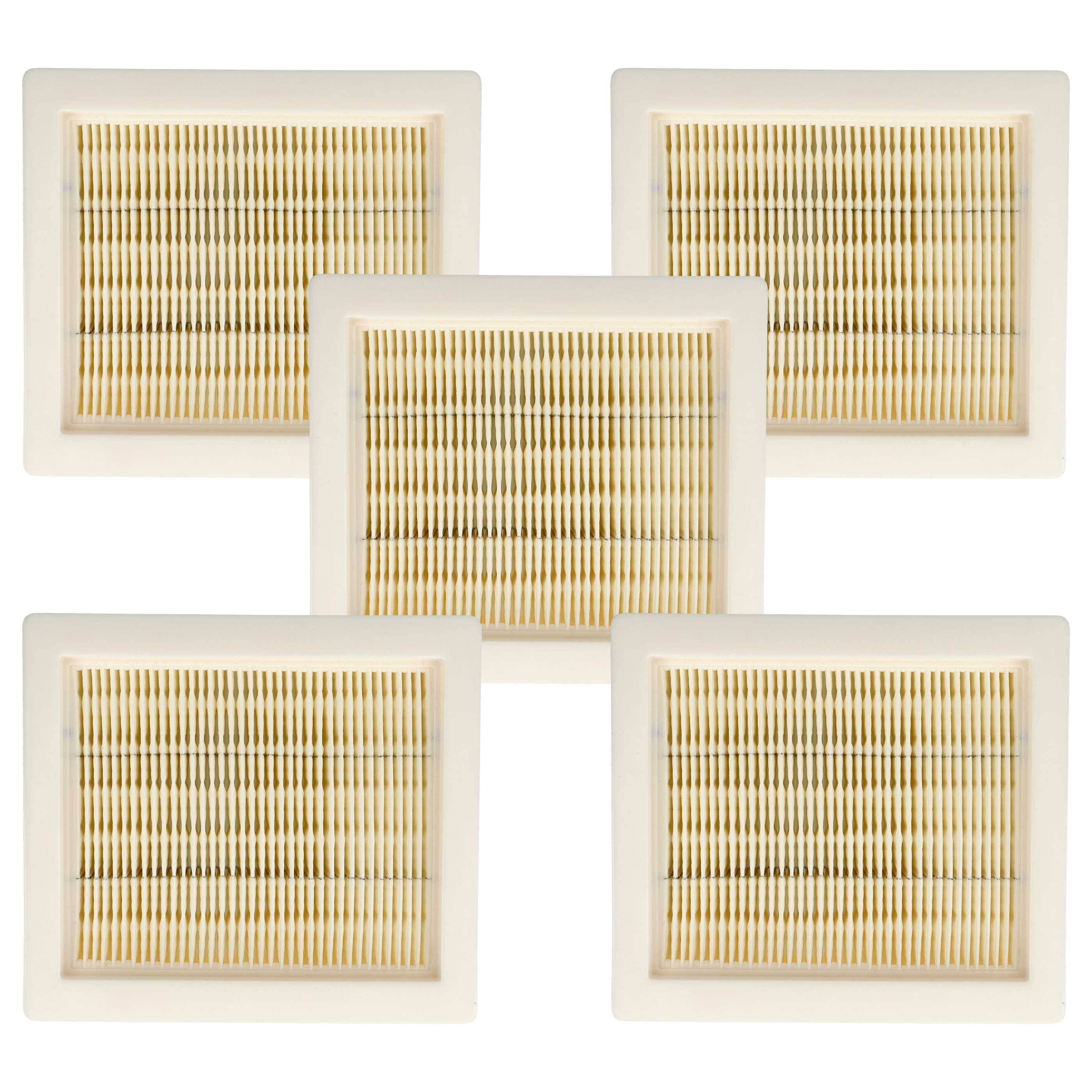 vhbw 5x Flachfaltenfilter H11 Ersatz für Hilti VC 5, VC 75-1, 2192229 für Staubsauger