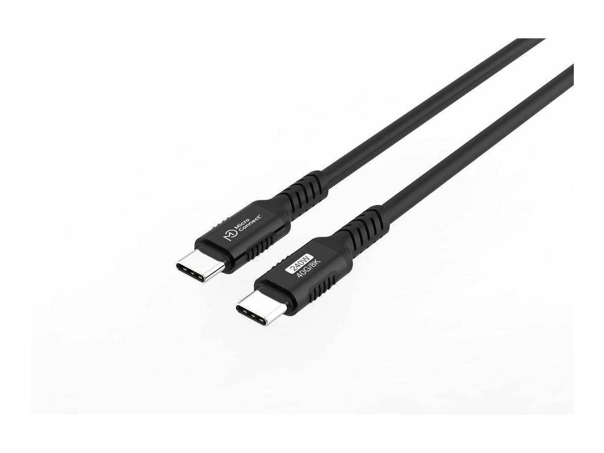 MicroConnect Premium - USB-Kabel - USB-C (M)zu USB-C (M) - USB4 Gen3x2 - 48 V -