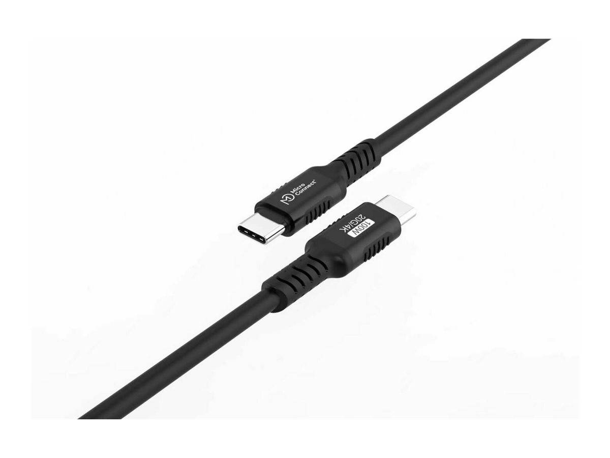 MicroConnect Premium - USB-Kabel - USB-C (M)zu USB-C (M) - USB4 Gen3x2 - 48 V -