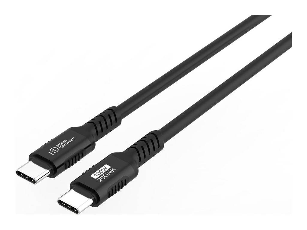 MicroConnect Premium - USB-Kabel - USB-C (M)zu USB-C (M) - USB4 Gen3x2 - 48 V -