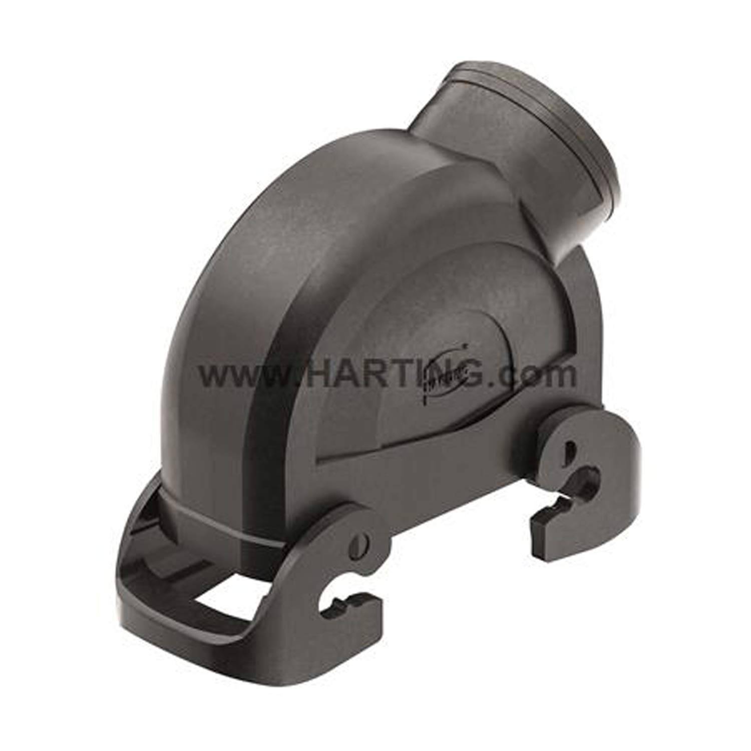 HARTING Han ECO 24B Tüllengehäuse ohne Kabelverschraubung, 1xM40 seitlicher Kabelabgang, mit 2 Querbügeln - 1 Stück