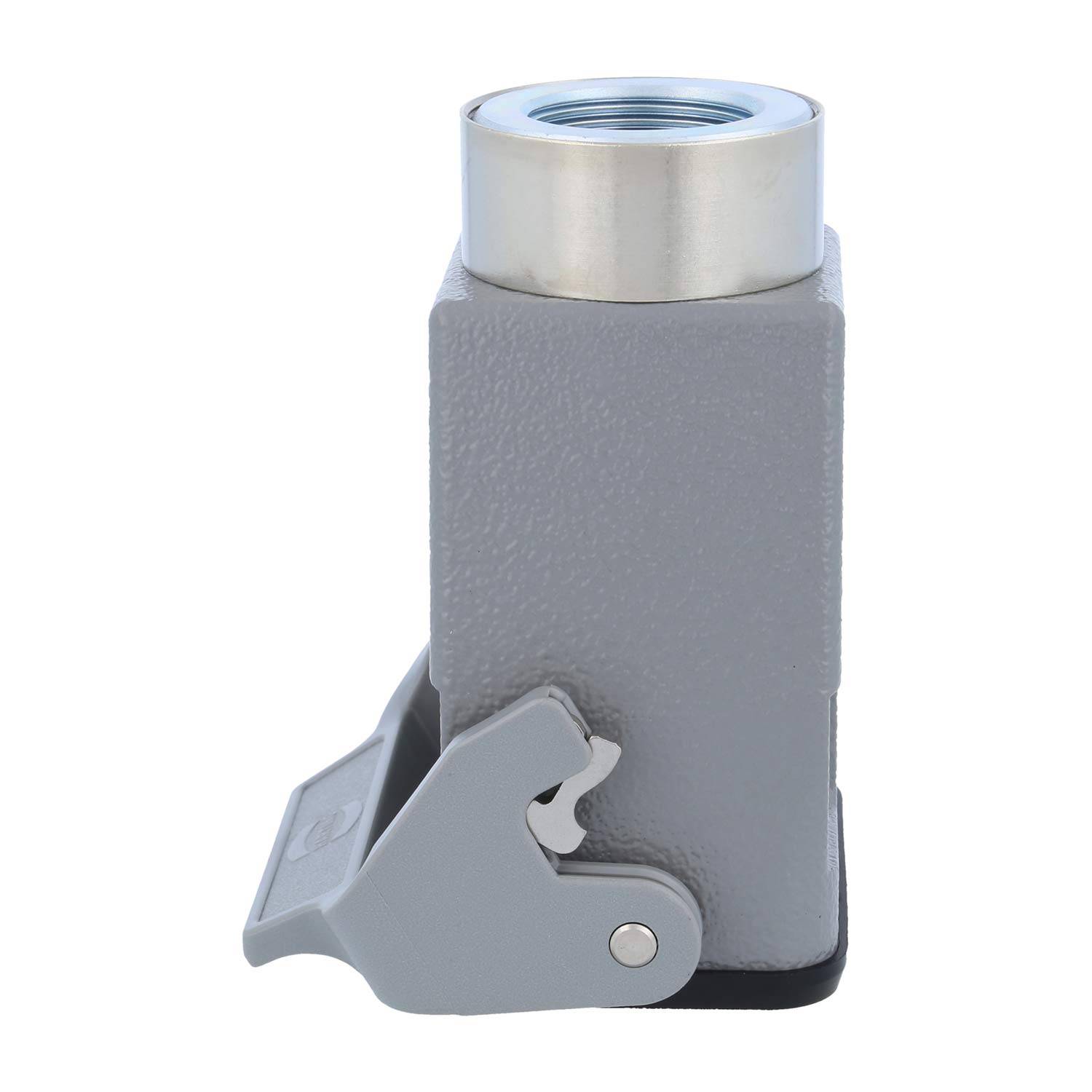 HARTING Han 6B Kupplungsgehäuse hoch, 1xM25 gerader Kabelabgang, mit 1 Längsbügel Verschraubung M25 Klemmbereich 9,0mm