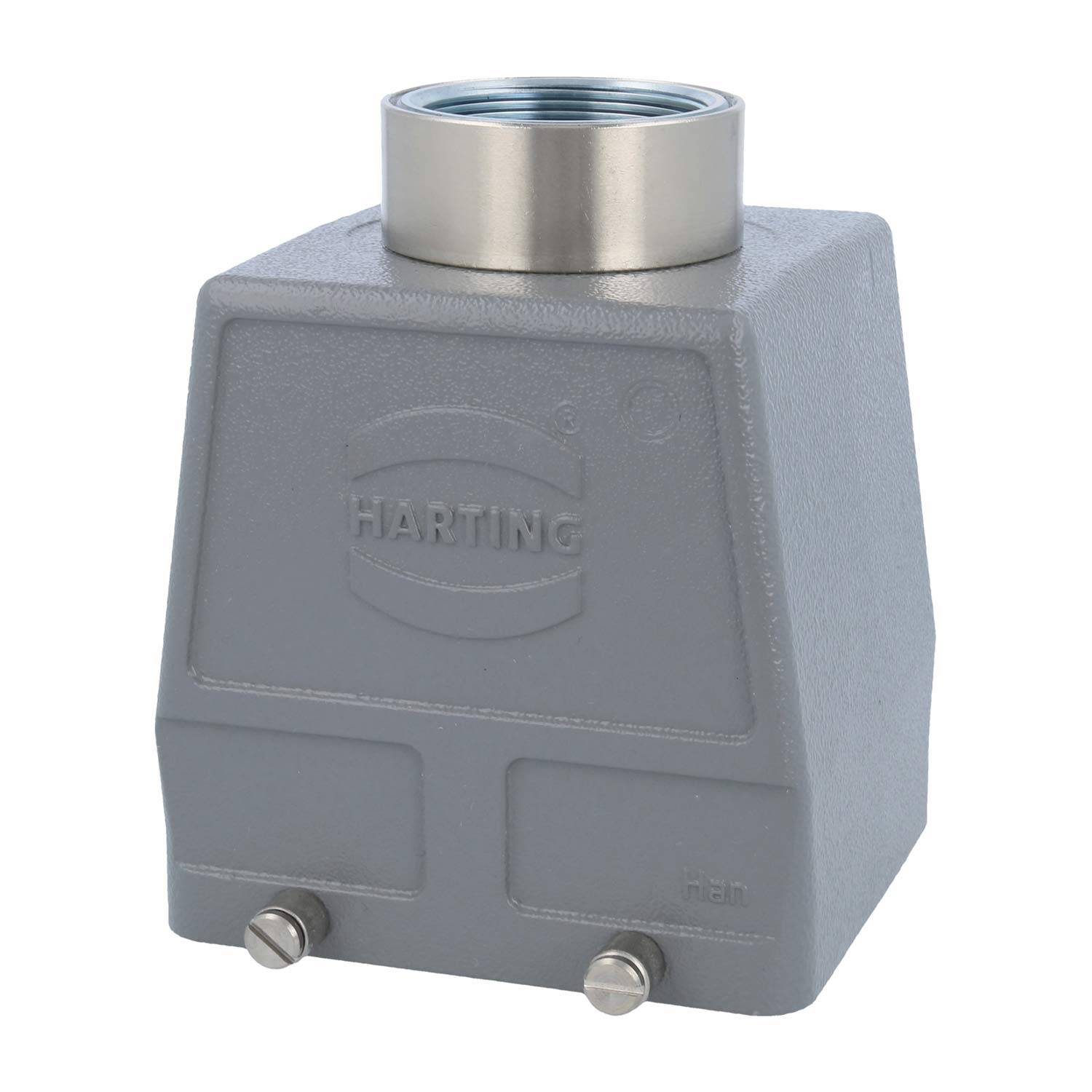 HARTING Han 32B Tüllengehäuse hoch, 1xM40 gerader Kabelabgang, für 2 Bügel (am Unterteil) Verschraubung M40