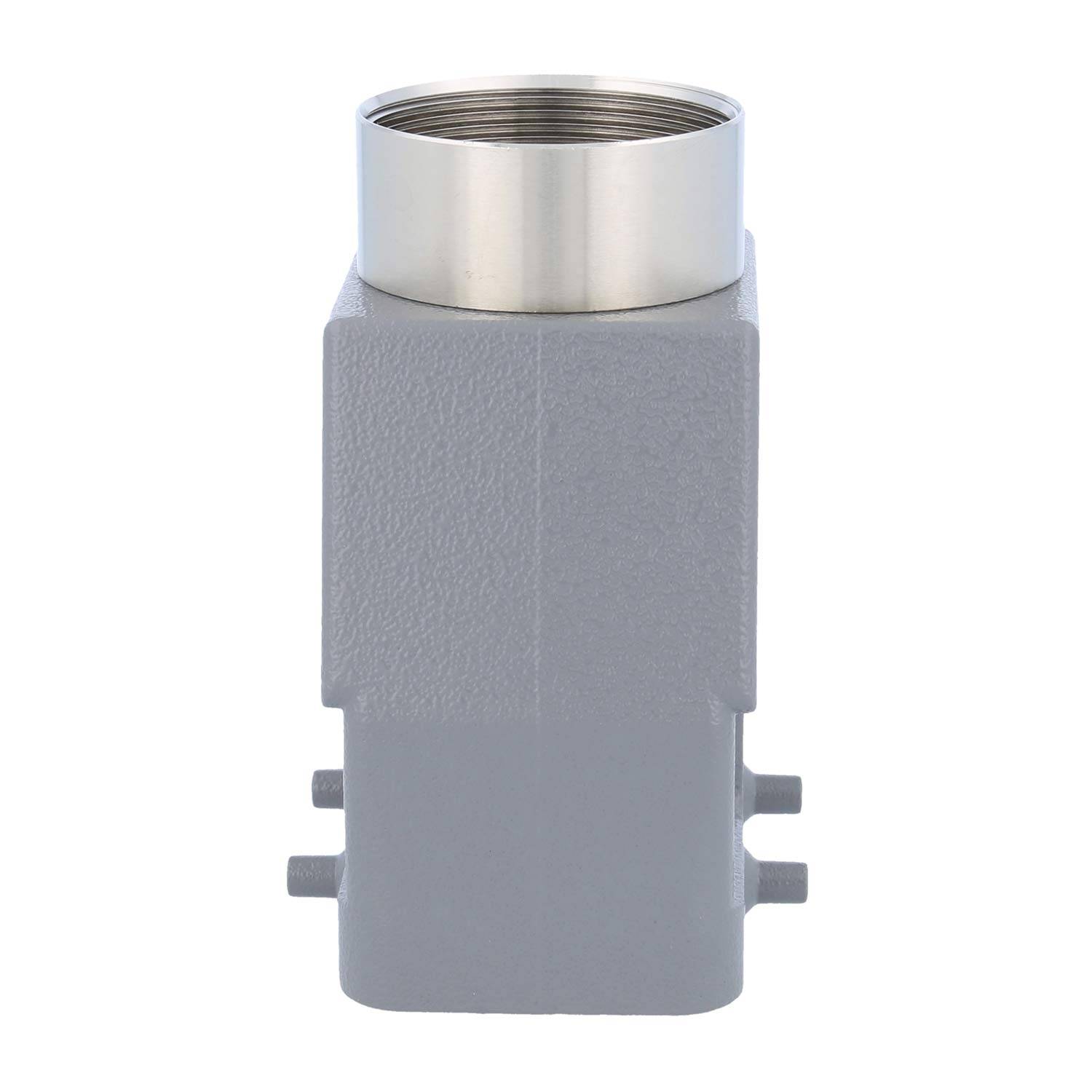 HARTING Han 10B Tüllengehäuse hoch, 1xM40 gerader Kabelabgang, für 2 Bügel (am Unterteil) Verschraubung M40