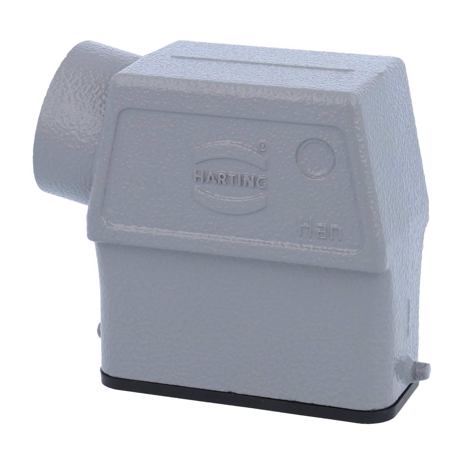 HARTING Han 10A Tüllengehäuse hoch, 1xM25 seitlicher Kabelabgang, für 1 Bügel (am Unterteil) Verschraubung M25