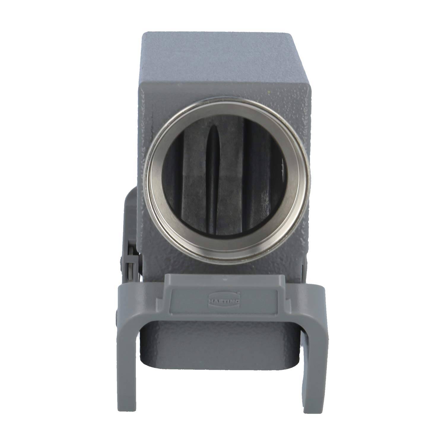 HARTING Han 16B Tüllengehäuse hoch, 1xM40 seitlicher Kabelabgang, mit 2 Querbügeln Verschraubung M40 Klemmbereich