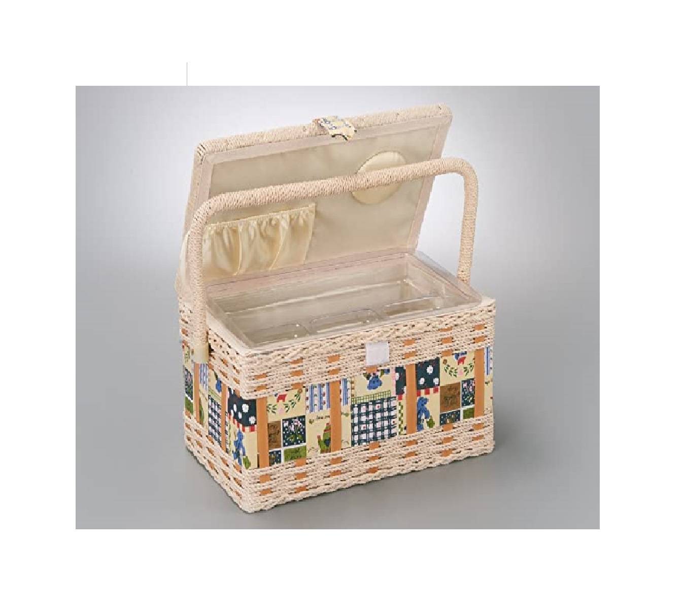 Nähkasten eckig natur 07033-06
