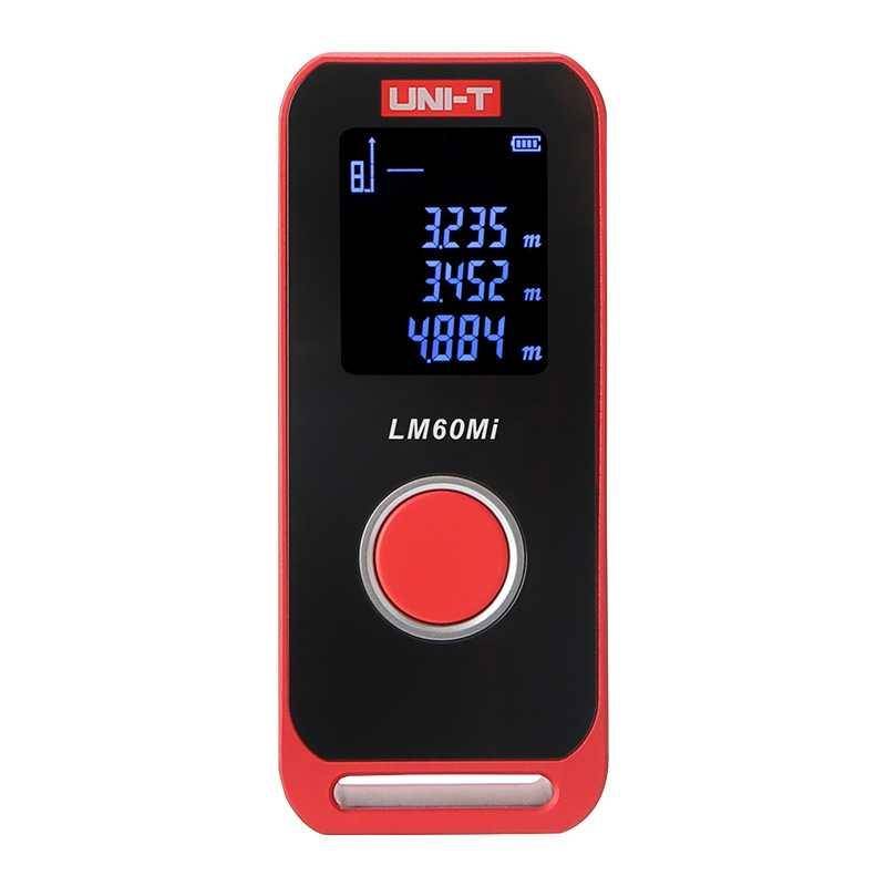 UNI-T LM60MI Mini Laser-Entfernungsmesser, Metallgehäuse, 60m Messbereich, LCD, Meter, Zoll, Fuß