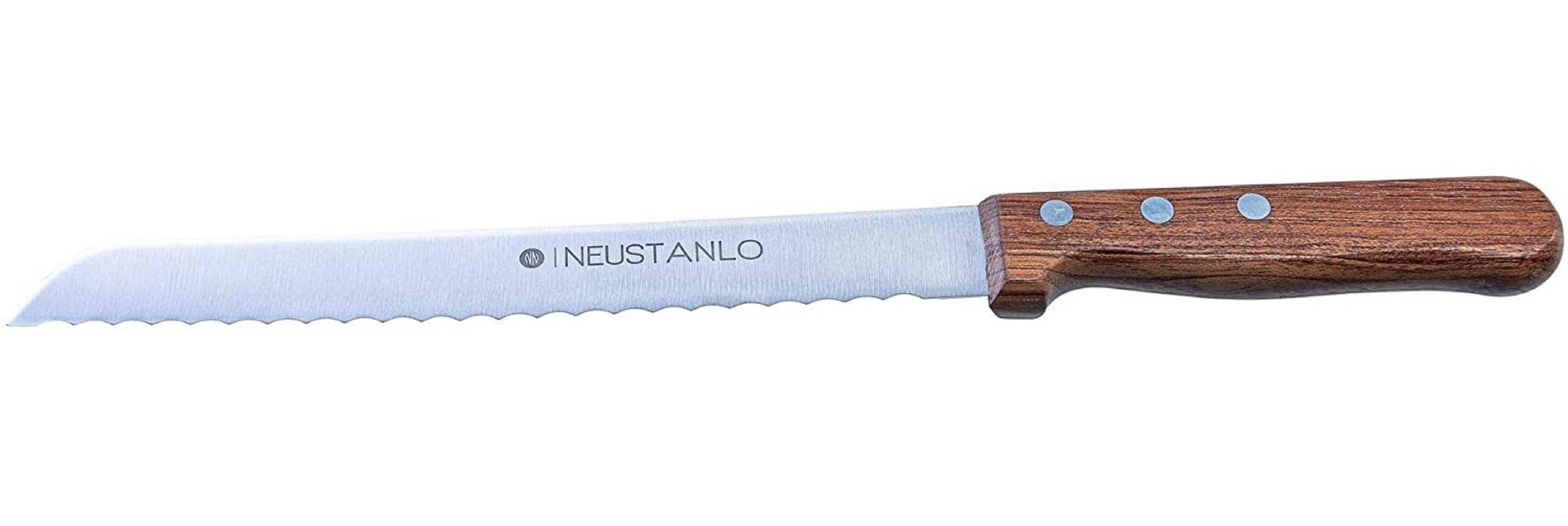 Wellenschliffmesser mit Holzgriff, Marke 'NEUSTANLO