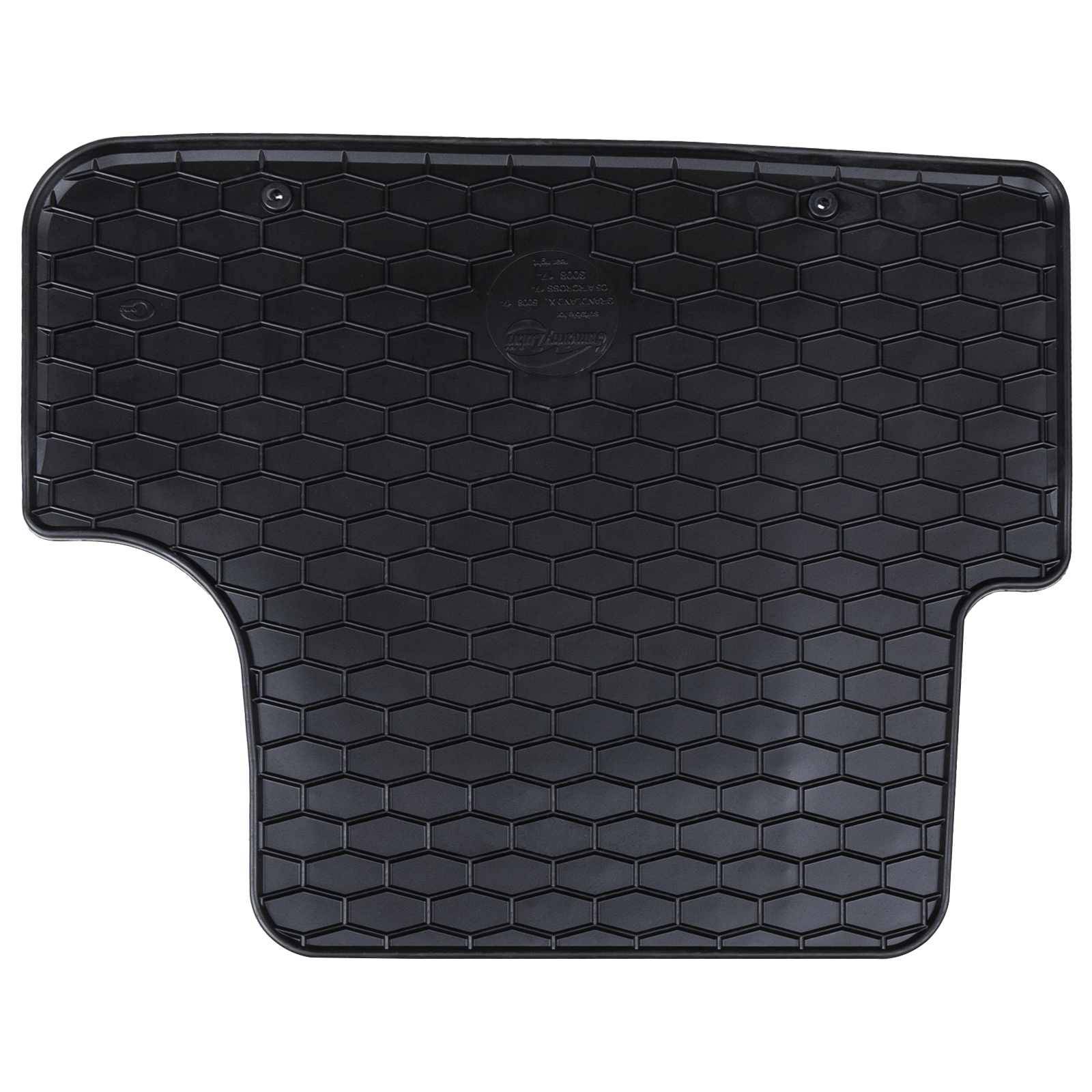 vidaXL Autofußmatte 4 pcs Schwarz Gummi