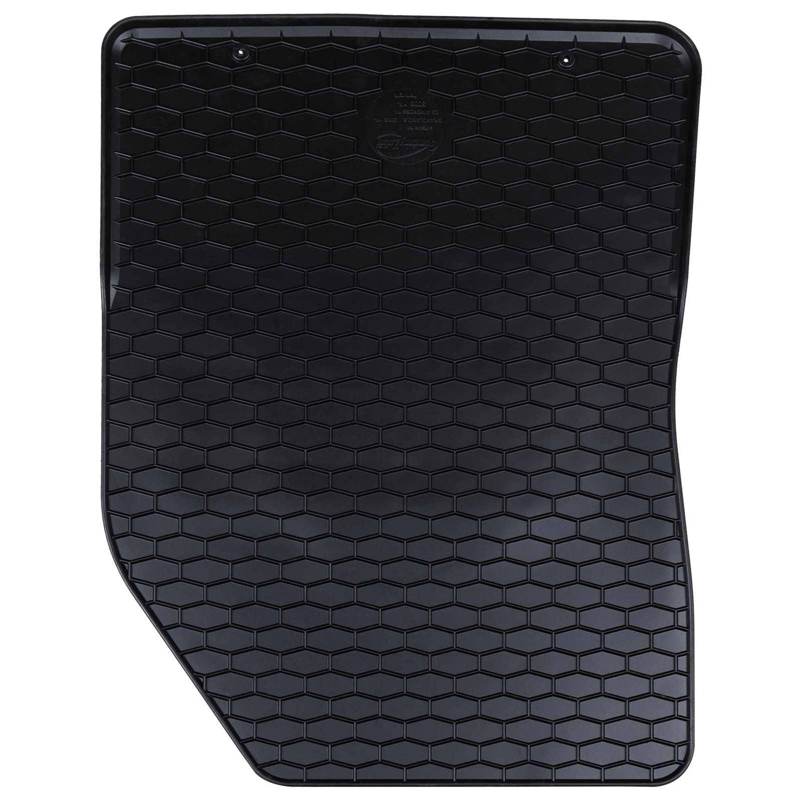 vidaXL Autofußmatte 4 pcs Schwarz Gummi