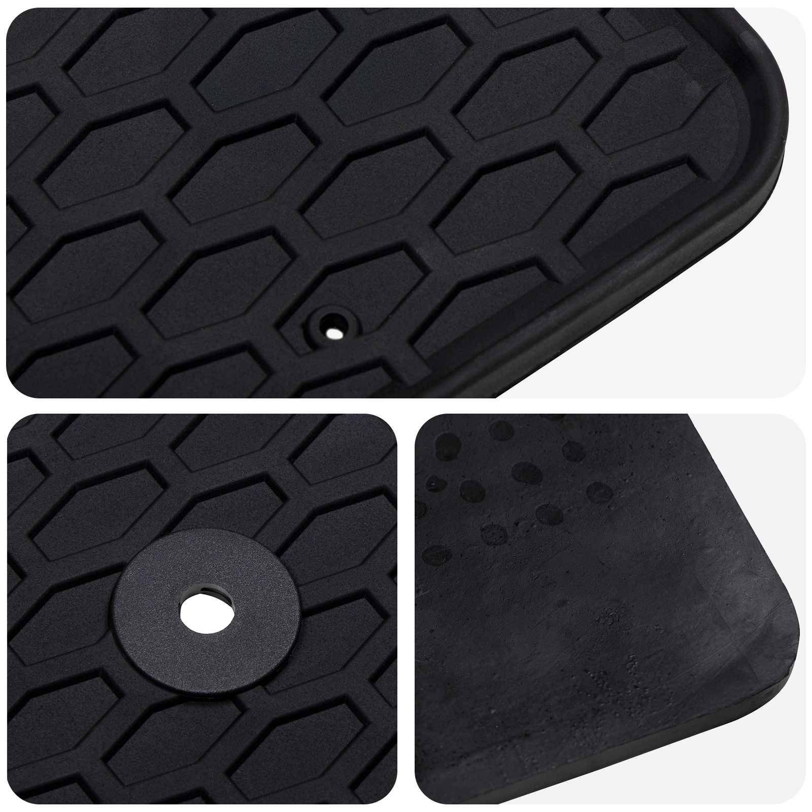 vidaXL Autofußmatte 3 pcs Schwarz Geeignet für TRANSIT CUSTOM 2023-
