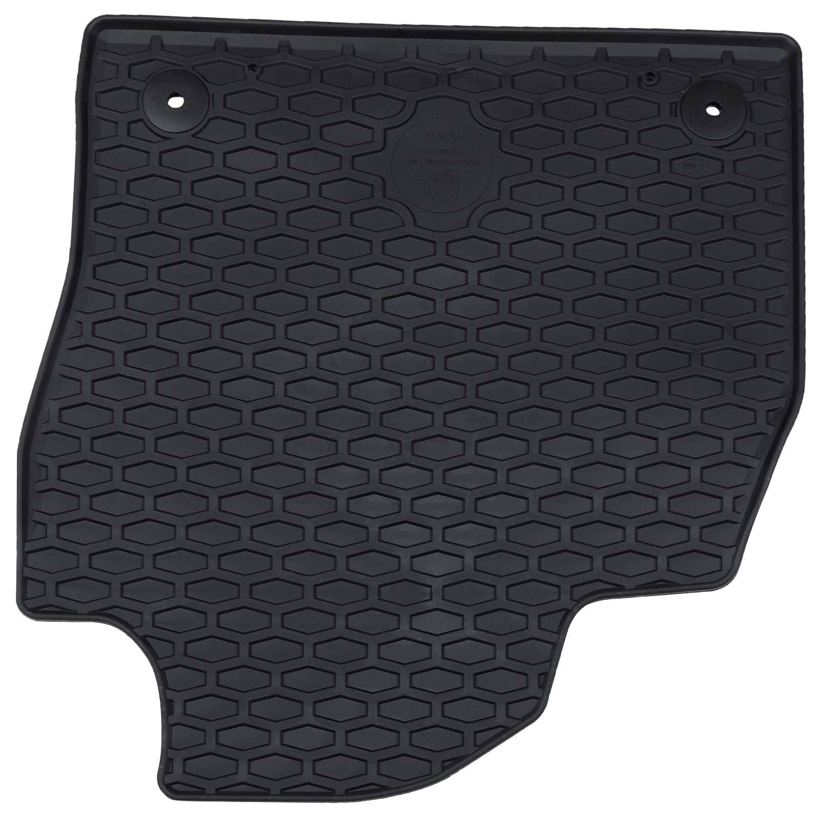 vidaXL Autofußmatte 4 pcs Schwarz Geeignet für Škoda FABIA 2021- Gummi