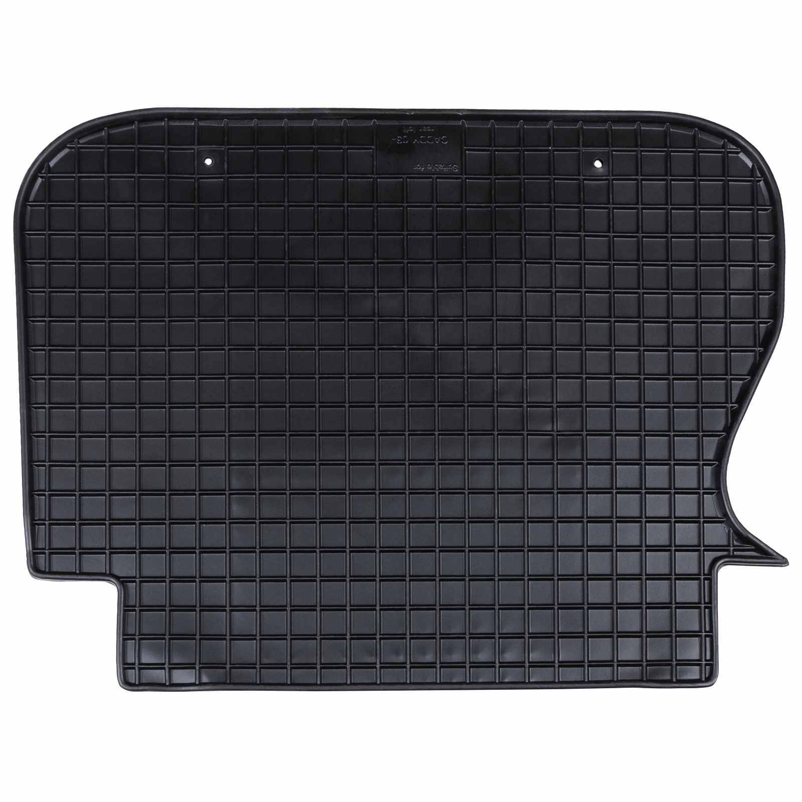 vidaXL Autofußmatte 4 pcs Schwarz Gummi
