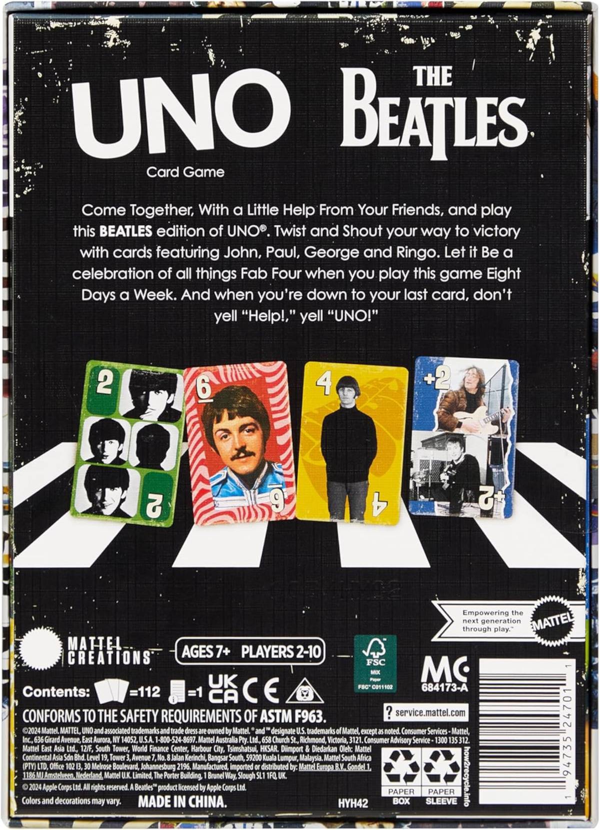 „UNO Beatles Kartenspiel