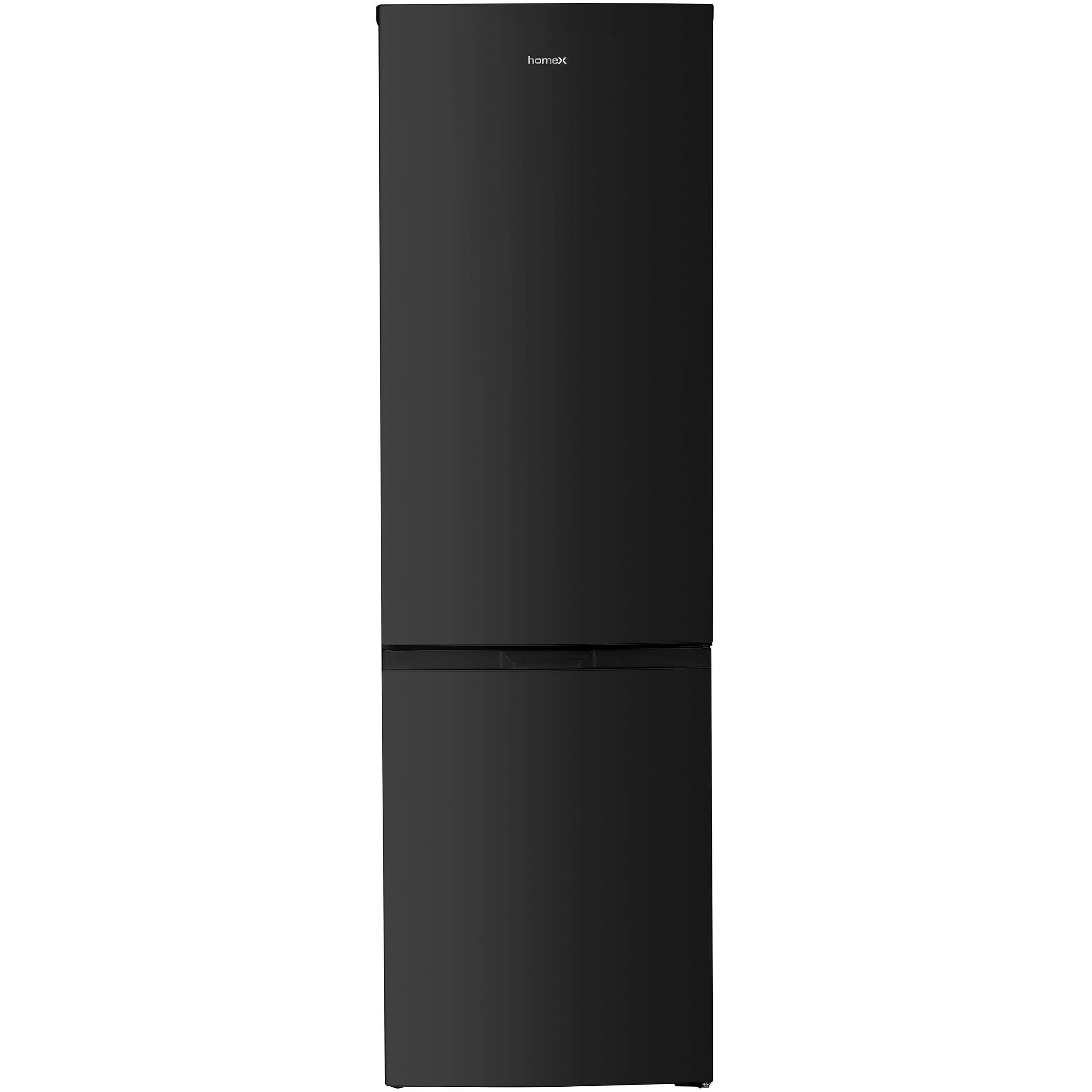 homeX Kühlschrank mit Gefrierfach No Frost, Kühl-Gefrier-Kombination freistehend, groß - 253 Liter, schwarz, CFSN2531C-B
