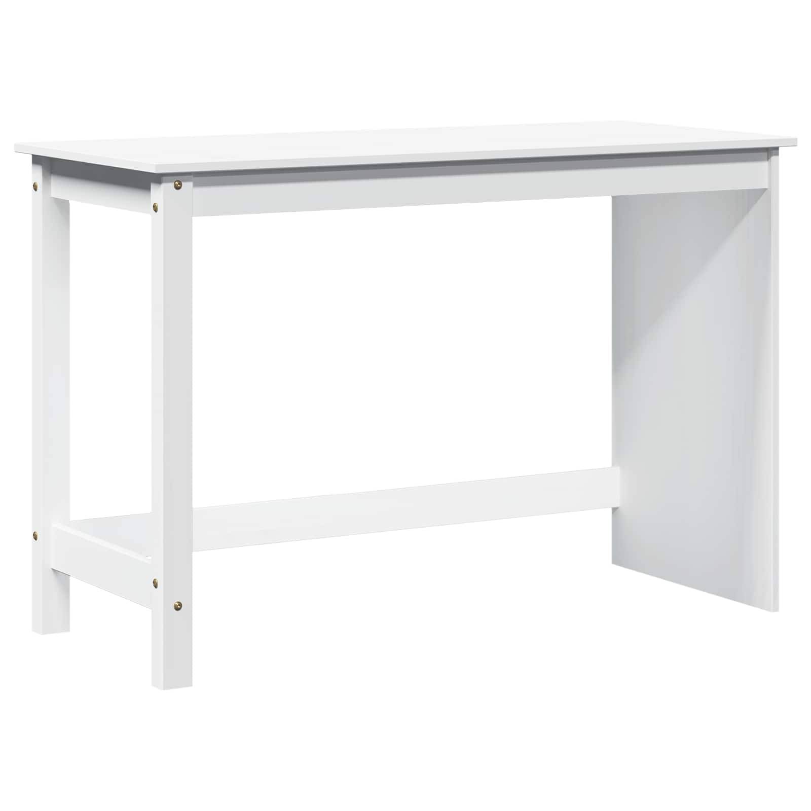 vidaXL Schreibtischschrank-Set 2 stk. Weiß Massives Kiefernholz