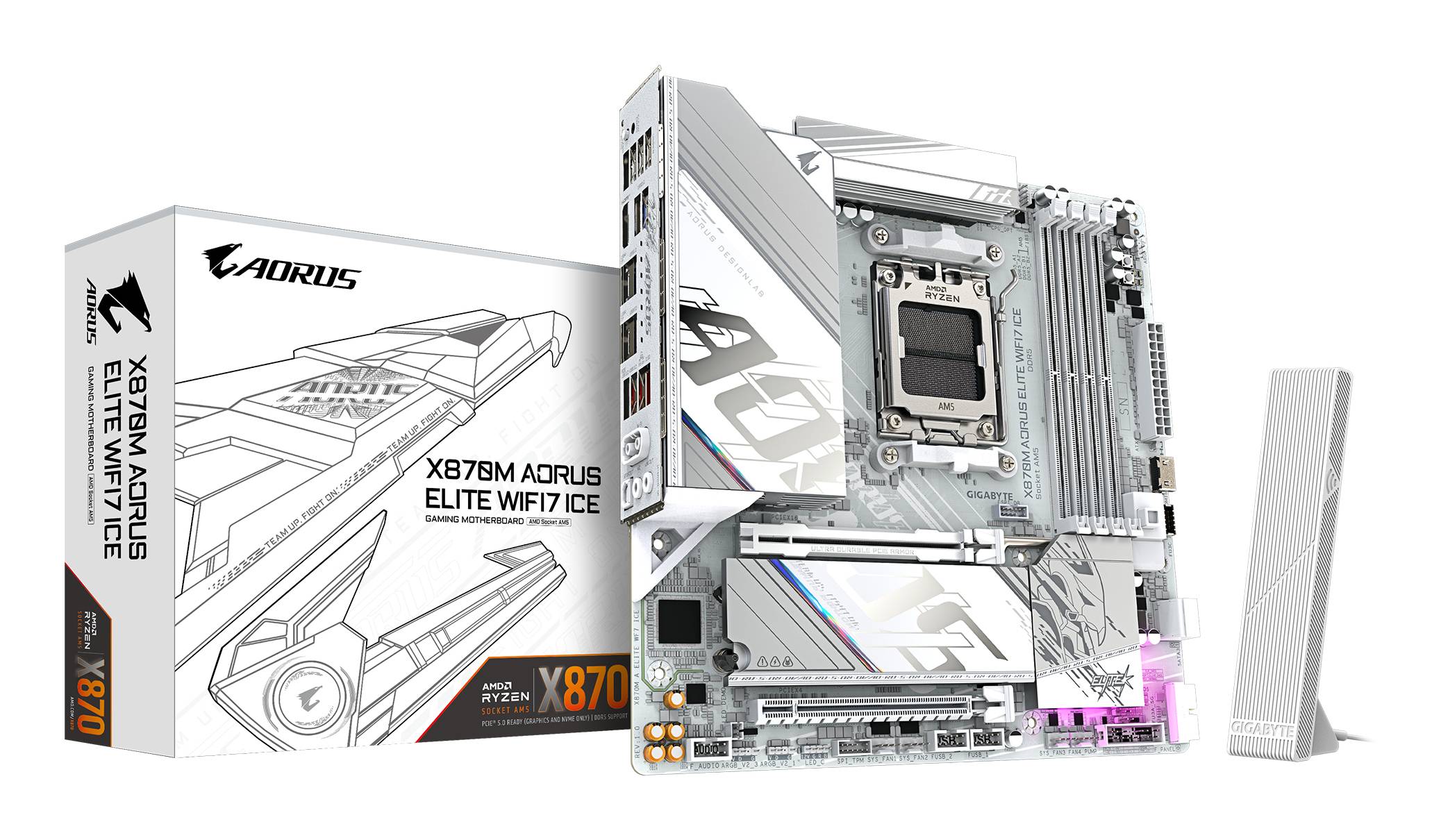 Gigabyte X870M AORUS ELITE WIFI7 ICE (X870,AM5,ATX,DD