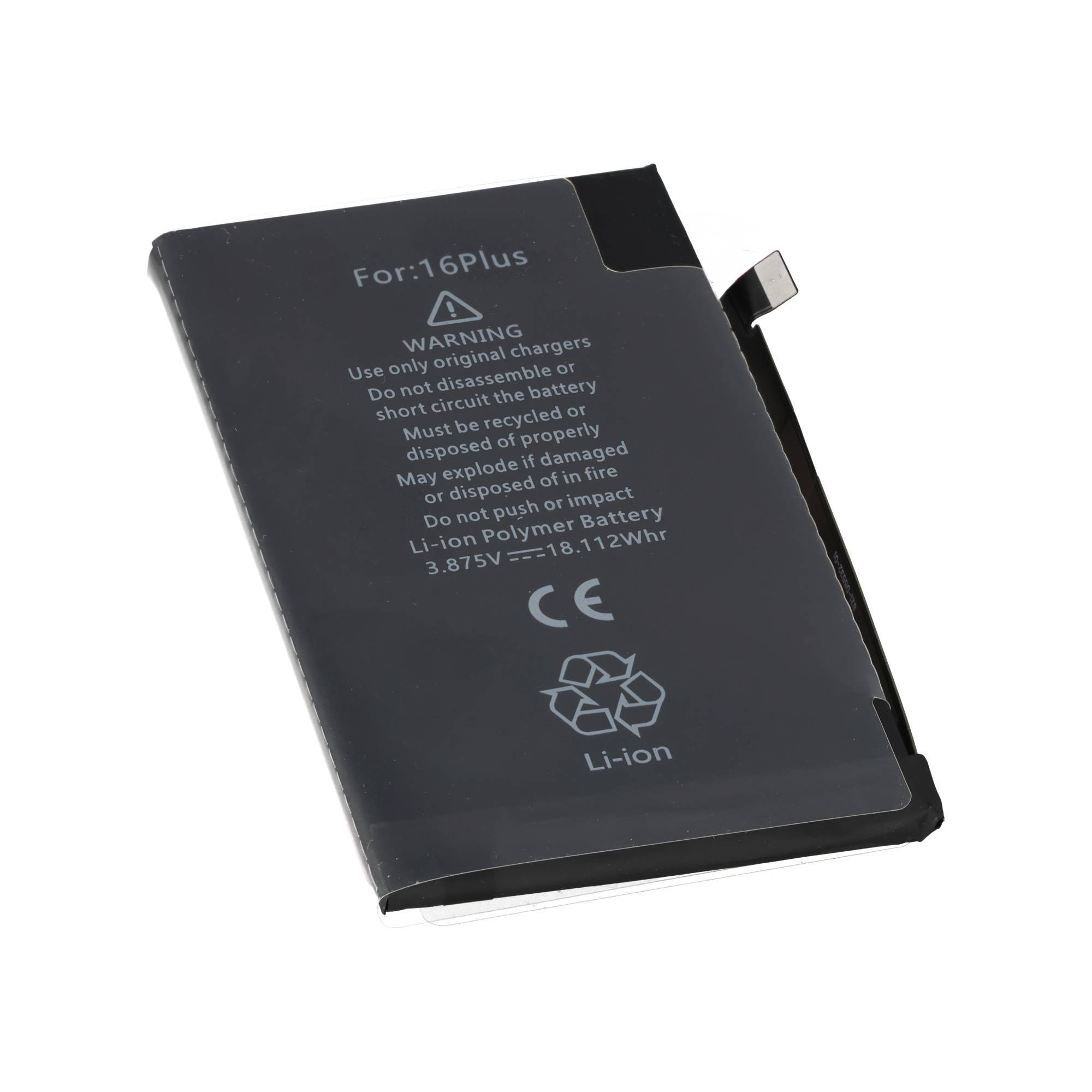 Akku passend für Apple iPhone 16 Plus Li-Polymer 3,87V 4674mAh 18,11Wh