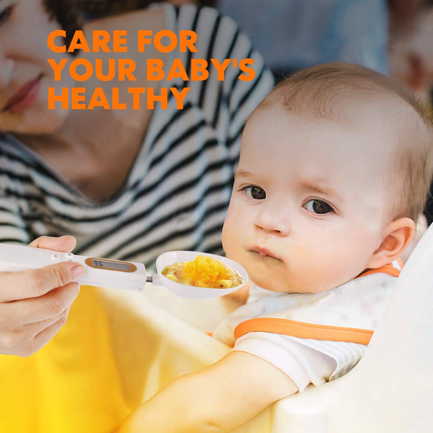 Digitale Küchenwaage mit Messlöffel 500 g