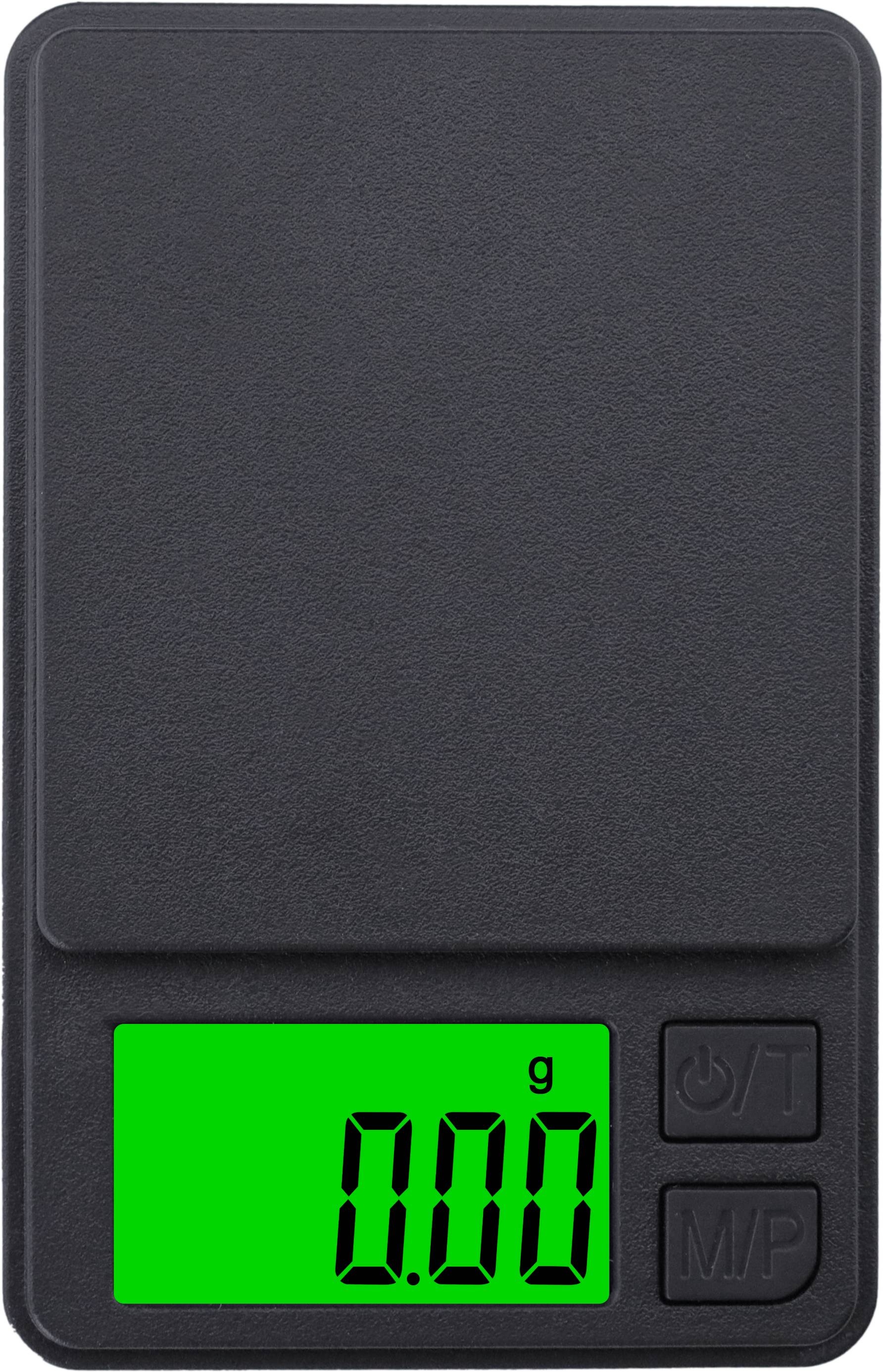 Eine digitale Waage zeigt 