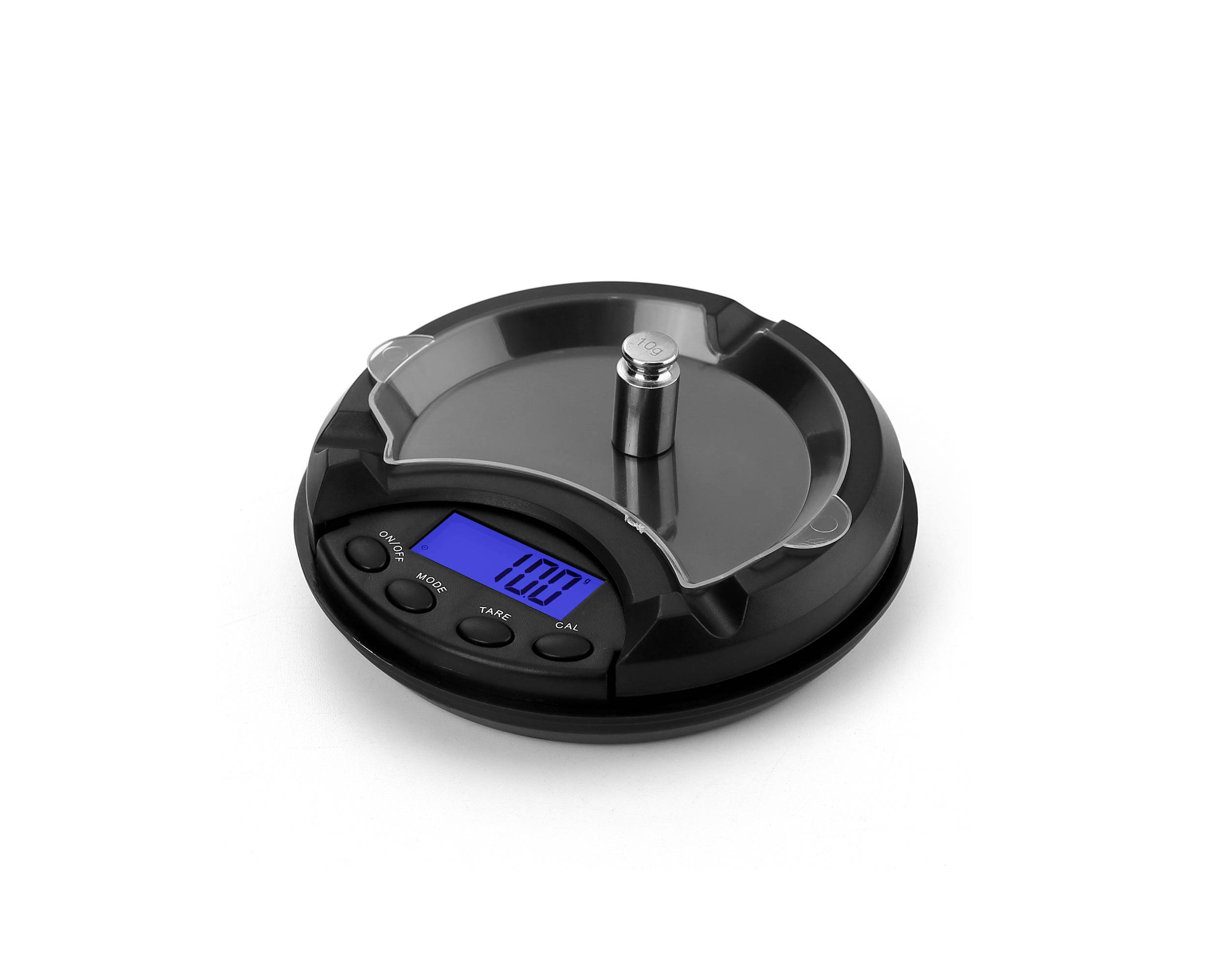 Eine digitale Waage zeigt 