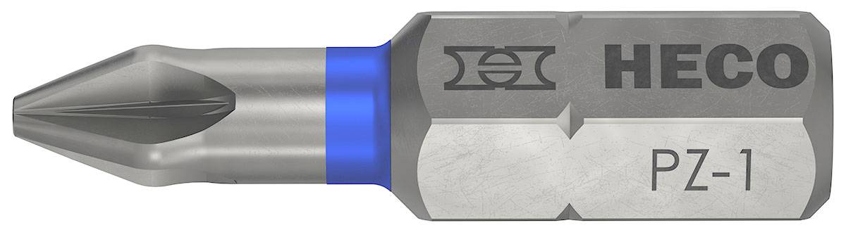 »Hex« T30 Torx-Bit mit Metallkopf in Blau- und Silberoptik.