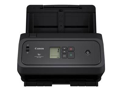 Ein Canon-Dokumentenscanner für den Schreibtisch mit digitaler Anzeige, die 