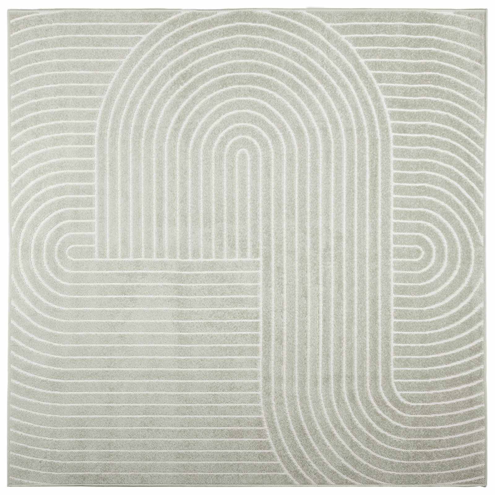 vidaXL Bereichsteppiche PALMERAS Grün 240 x 240 cm Polyester