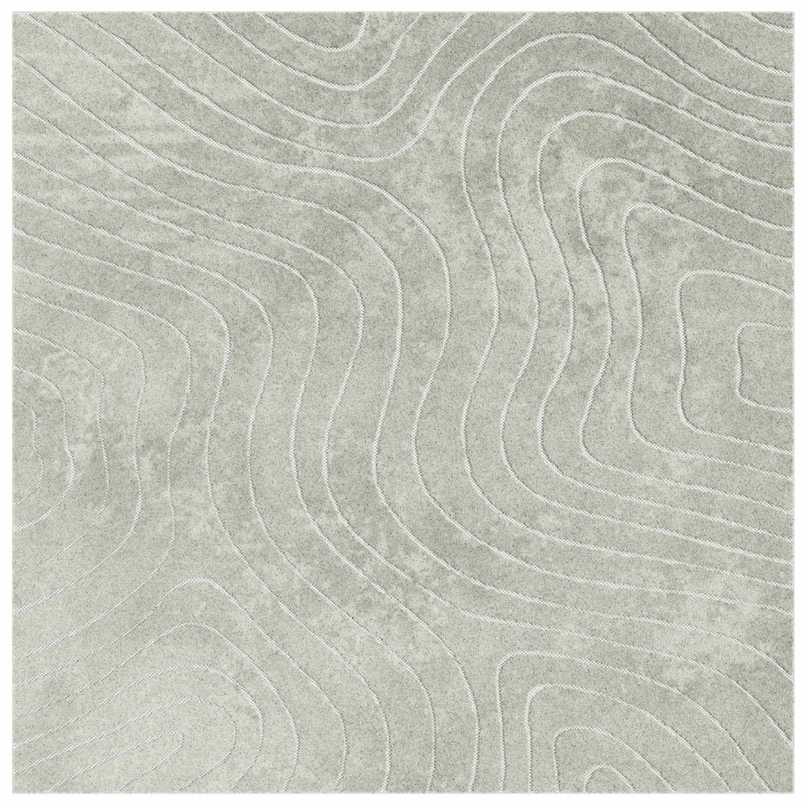 vidaXL Bereichsteppiche PALMERAS Grün 200 x 200 cm Polyester