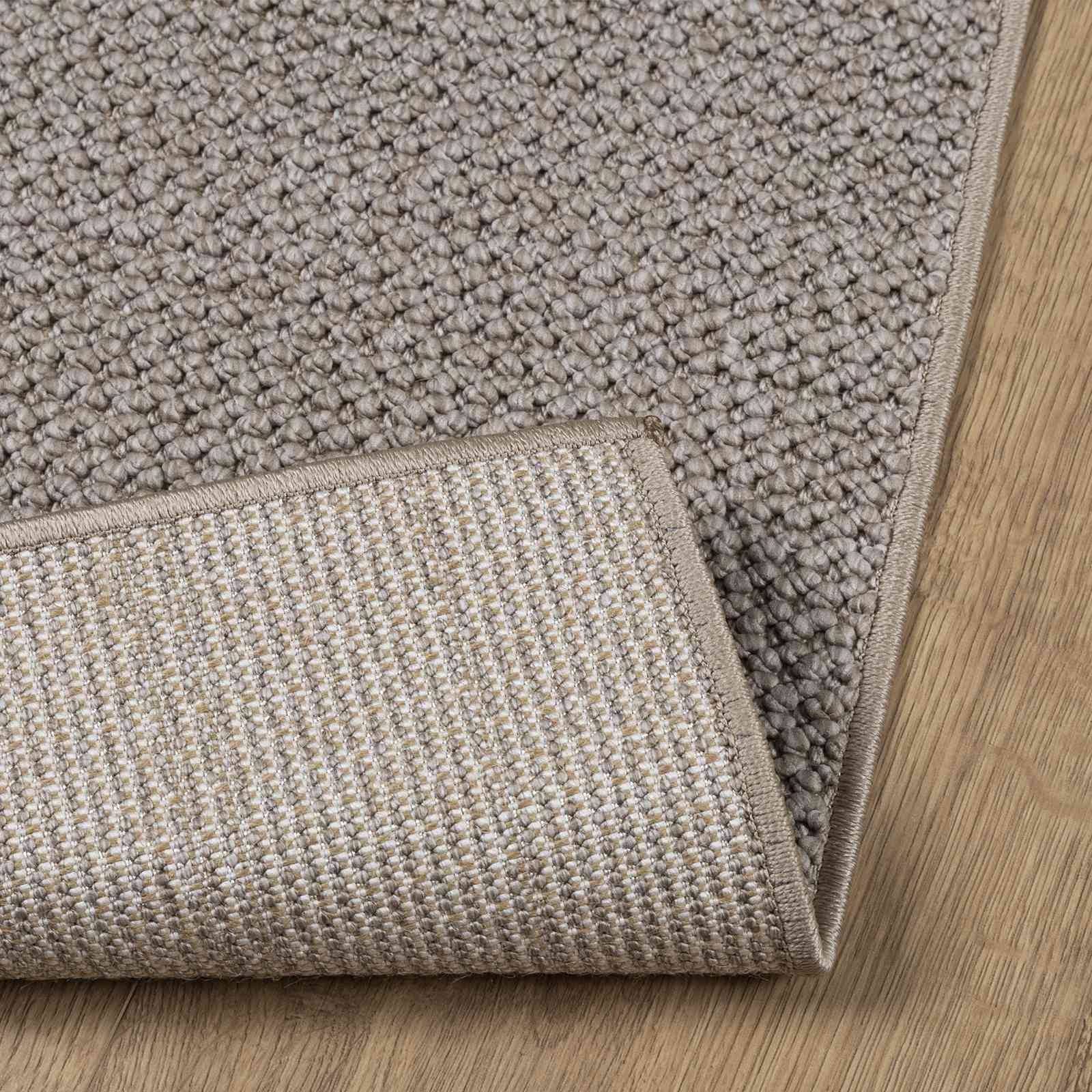 vidaXL Bereichsteppiche Rechtwinklig LUGO Taupe 140 x 200 cm Polyester