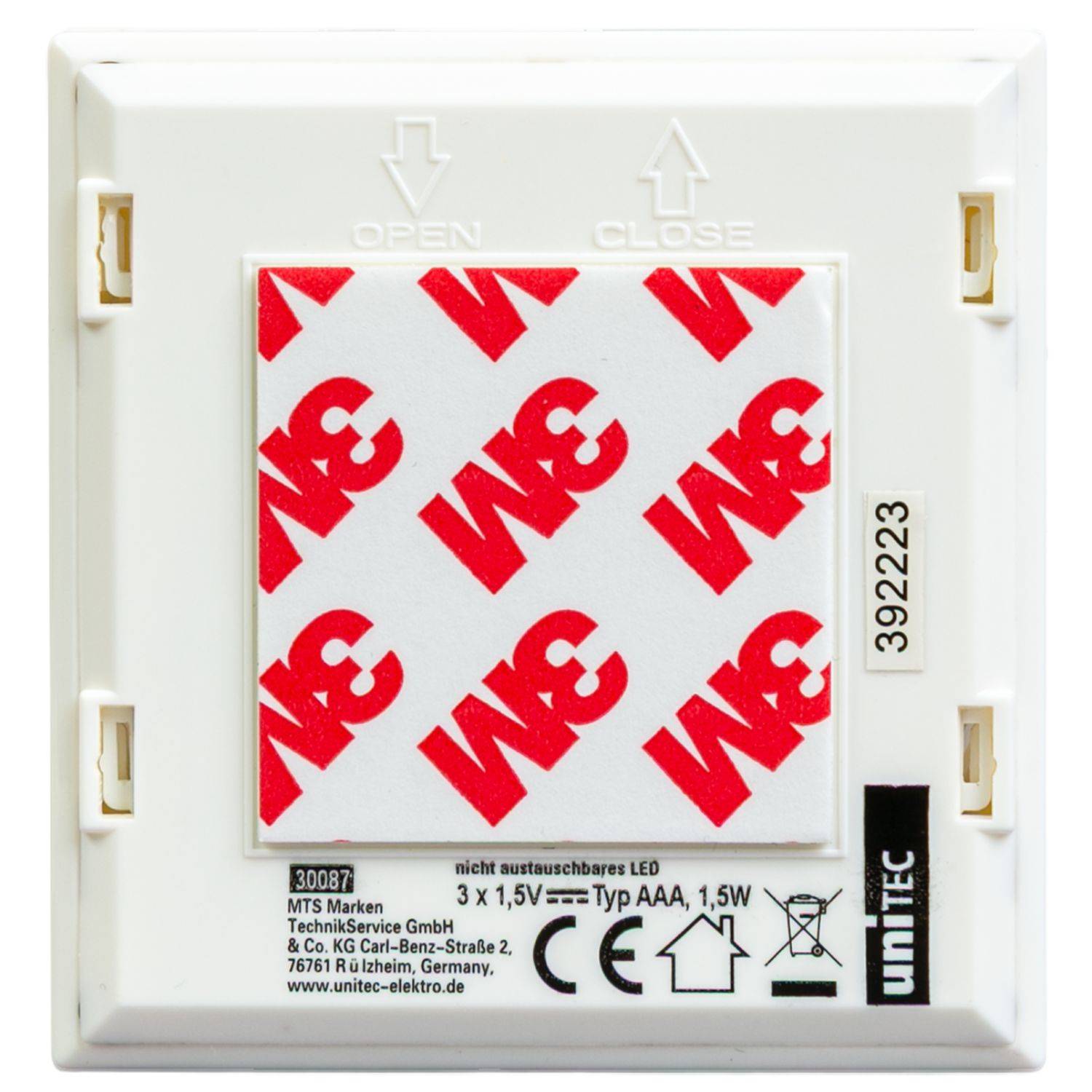 LED-Nachtlicht mit Push-Knopf Batteriebetrieben