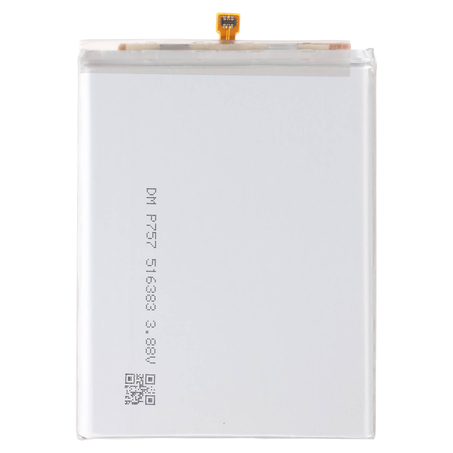 Ein rechteckiger Lithium-Polymer-Akku mit einem Goldstecker oben und gedruckten Spezifikationen auf der Vorderseite.