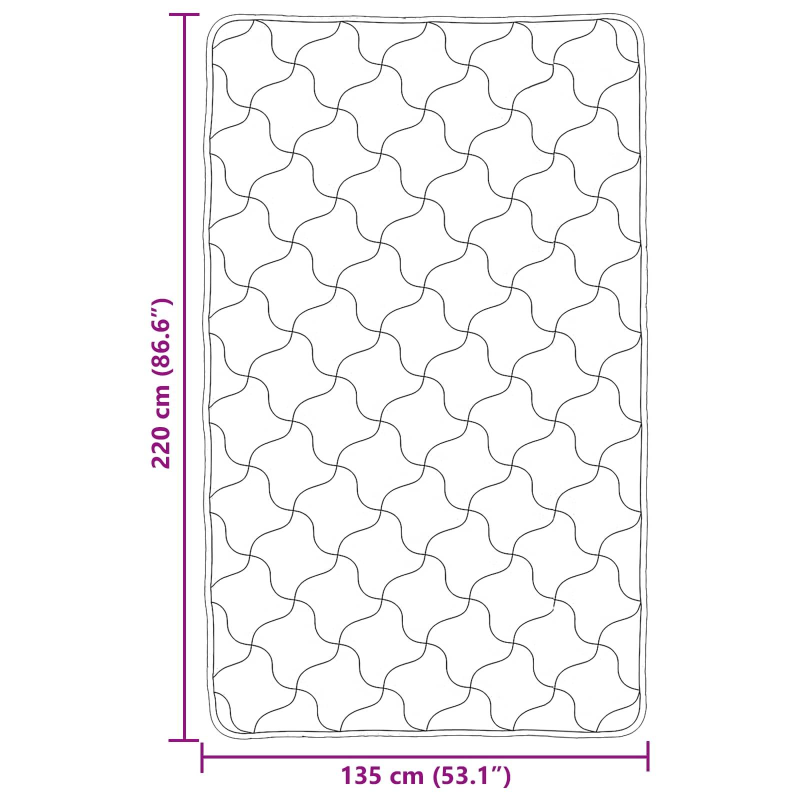 vidaXL Winterbettdecke Taupe 135 x 220 cm Mikrofaser und Teddy-Fleece