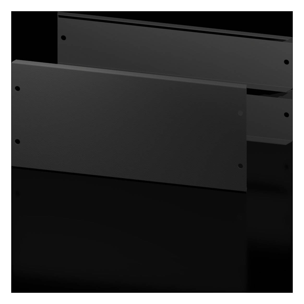 Rittal 2830062 AX Sockel-Blende vorne/hinten h 200 mm für B 600 mm Blende Stahlblech