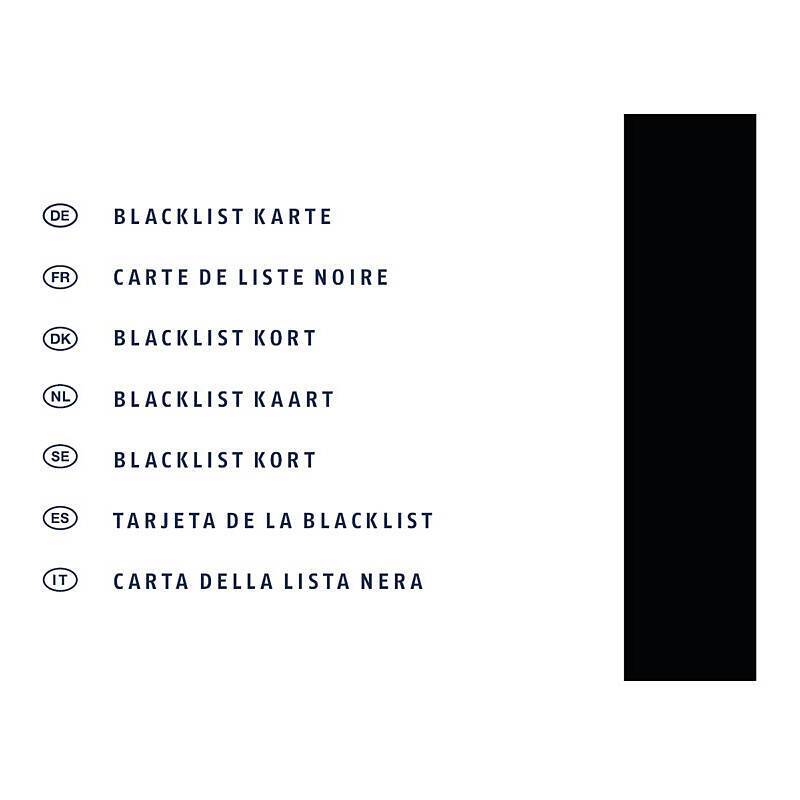 ABUS TECTIQ Blacklist Card, Zubehörartikel, Systemkarte, Blacklist-Karte | Funktionen:Data-on-Card Technologie (Schließ