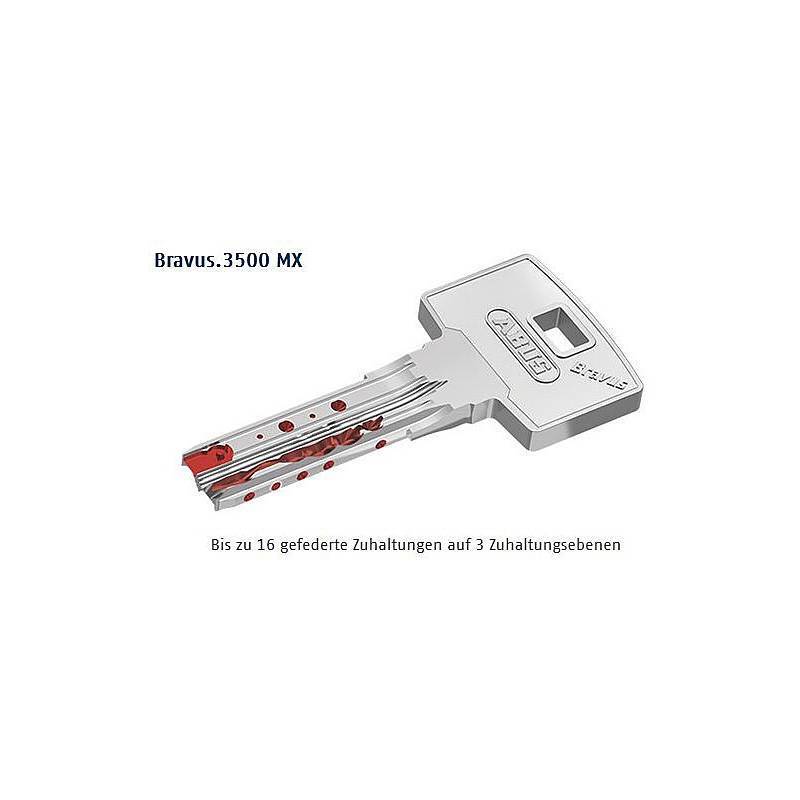 2er Abus Bravus.3500 MX Doppelzyl. 30/40 6 Schl., Sicherheitslevel:SEHR HOCH | Bravus.3500 MX Doppelzylinder-Set | Inte