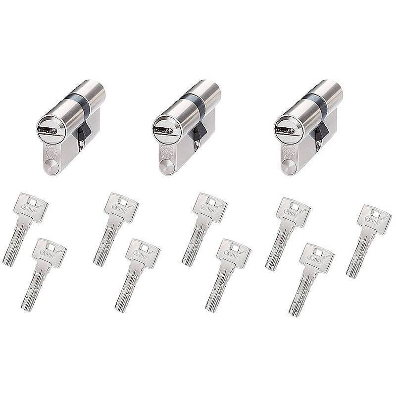 3er Abus Bravus.2500 MX Doppelzyl. 40/40 9 Schl., Sicherheitslevel:SEHR HOCH | Bravus.2500 MX Doppelzylinder-Set | Inte