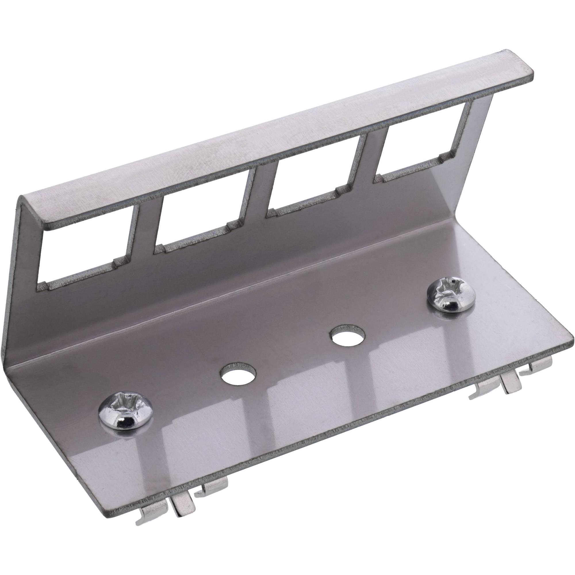 INLINE - Keystone SNAP-In Metall-Modulhalter - 4-fach für Hutschiene