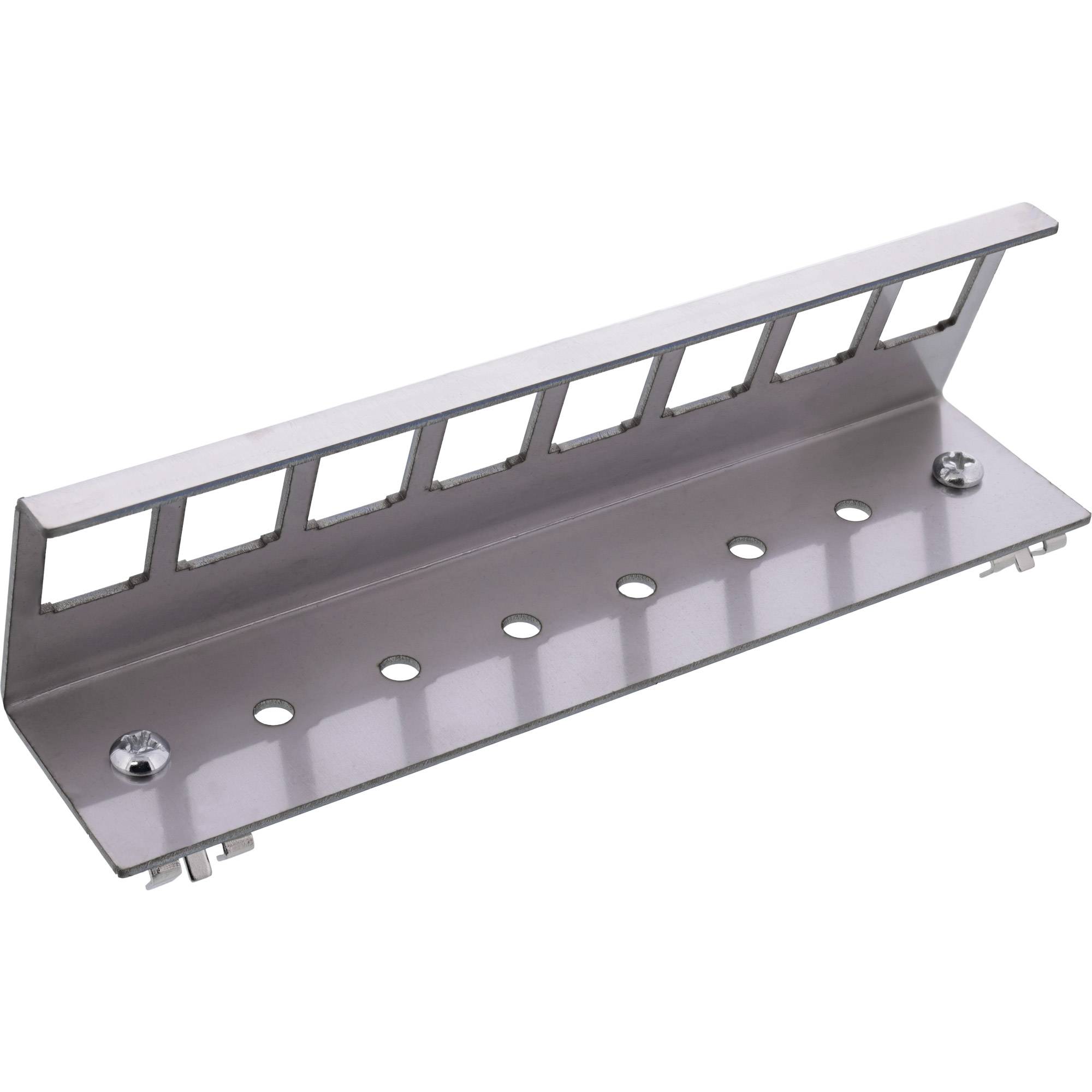 INLINE - Keystone SNAP-In Metall-Modulhalter - 8-fach für Hutschiene